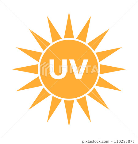 UV icon. Ultraviolet icon. vector. 110255875