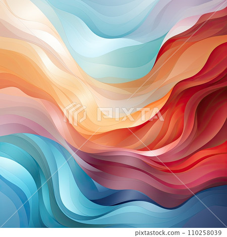 AI-generated content. Background color wave elegant vibrant artistic happy.AI Generative. 110258039