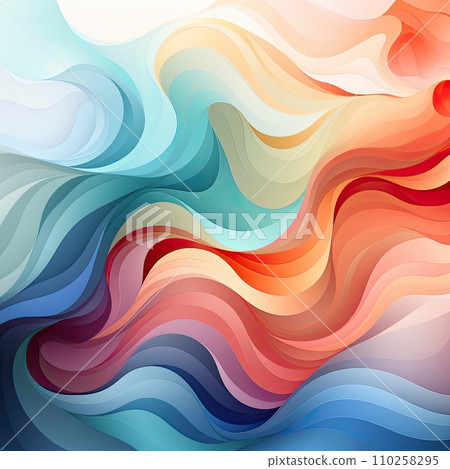 AI-generated content. Background color wave elegant vibrant artistic happy.AI Generative. AI-generated content. Background color wave elegant vibrant artistic happy.AI Generative. 110258295