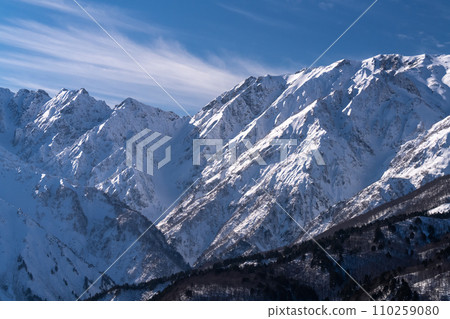[長野縣] 冬天的北阿爾卑斯山/白馬村 110259080