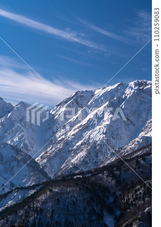 [Nagano Prefecture] Snowy Northern Alps/Hakuba Village in winter 110259083