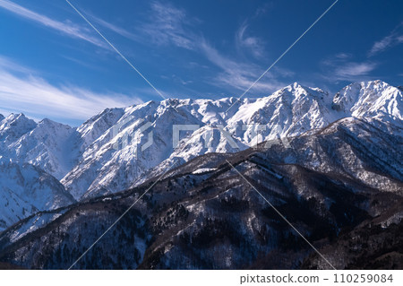 [長野縣] 冬天的北阿爾卑斯山/白馬村 110259084