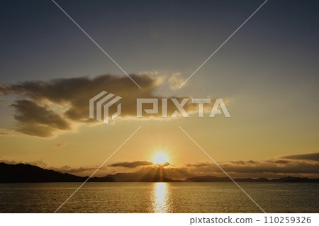 First sunrise of Cape Zouhanaga on New Year's Day 2024 3 110259326