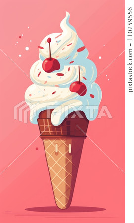 Ice cream scoops 110259556