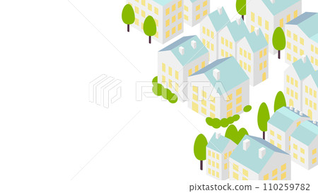 等距城市景觀壁紙 110259782