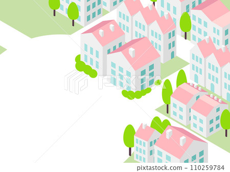 Isometric cityscape wallpaper 110259784