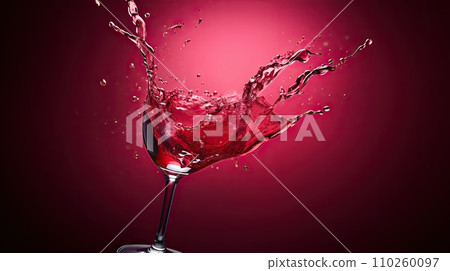 Splashing red wine Splashing red wine 110260097
