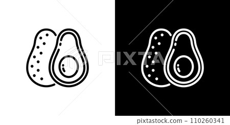 avocado icon 110260341