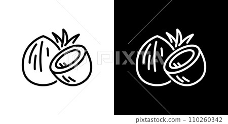 coconut icon 110260342