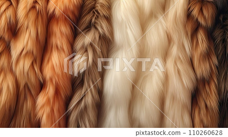 Multicolored fur texture. Multicolored fur texture. 110260628