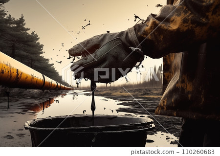 Oil and Gas Wells. Accident Oil Well Work. Methane Emissions from crude wells. Oil and Gas Wells. Accident Oil Well Work. Methane Emissions from crude wells. 110260683