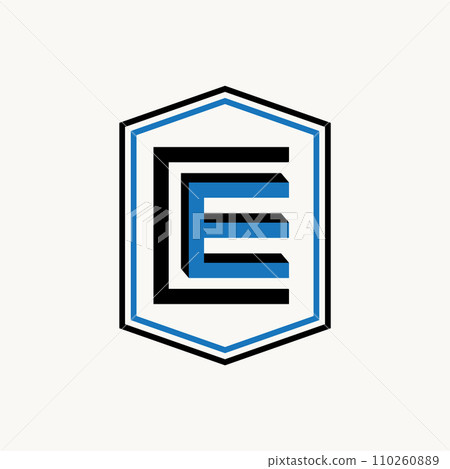 Logo design graphic concept creative vector premium stock unique initial letter CE or EC font hexagon line around Related monogram typography branding Logo design graphic concept creative vector premium stock unique initial letter CE or EC font hexagon line around Related monogram typography branding 110260889
