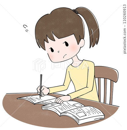 在家學習的女孩 110260913