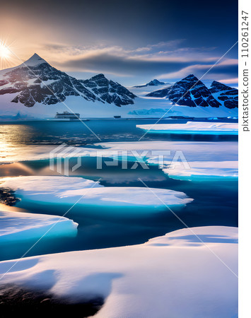 Antarctica: sharp detailed highquality focus. Antarctica: sharp detailed highquality focus. 110261247