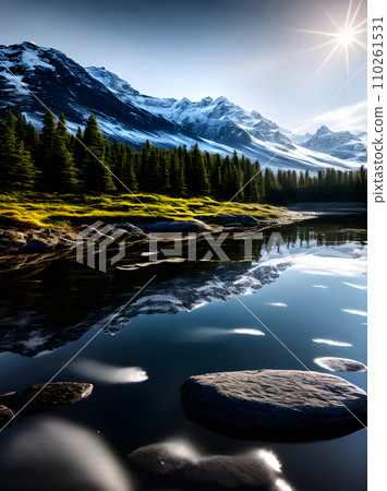 Arctic: sharp focus detailed high quality. 110261531