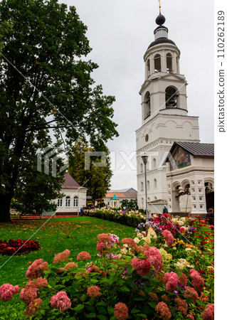 Bell tower of Vvedensky Tolga convent in Yaroslavl, Russia. Golden ring of Russia Bell tower of Vvedensky Tolga convent in Yaroslavl, Russia. Golden ring of Russia 110262189