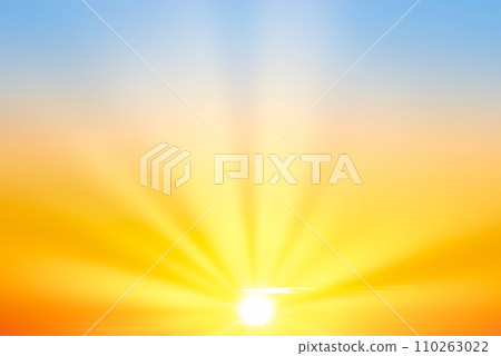 Sunset sky with sunset clouds 110263022