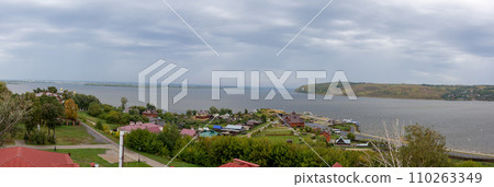 panoramic view of Sviyazhsk island 110263349