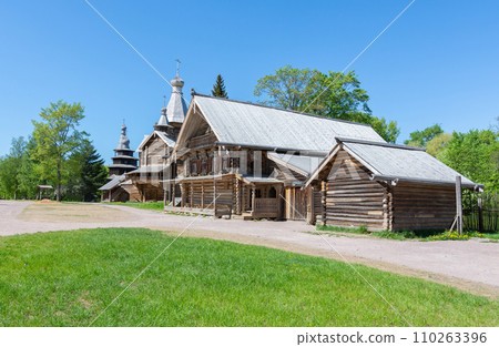 view of the Vitoslavlitsy Museum of Folk Wooden Architecture view of the Vitoslavlitsy Museum of Folk Wooden Architecture 110263396