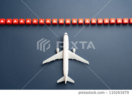 Prohibition of an aircraft from entering airspace. Closed sky for flights. Denial to enter air area. Cancel insurance. No fly zone, transit prohibition. Sanctions and counter-sanctions. 110263879