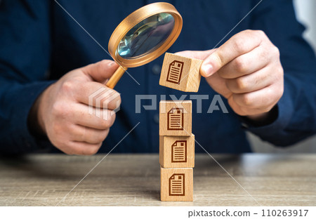 Study documents, laws and acts. Search for documents and information. Search engine. Archive. Online registers. Digitalization of document flow. Bureaucracy. Authenticity check. 110263917