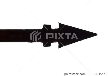 Native american arrow - isolated silhouette, concept indian 110264544