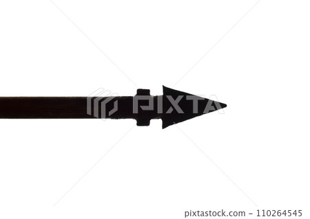Native american arrow - isolated silhouette, concept indian 110264545