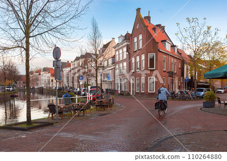 Leiden canal, Netherlands 110264880