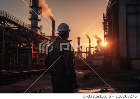 Oil crude and gas refineries. 110265270