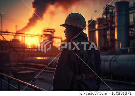 Oil crude and gas refineries. 110265271