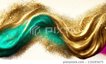 三維金粒子波 110265675