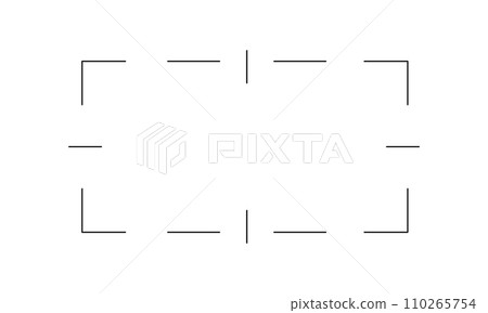 Graphic design of target, aim, point of view for digital screen. Viewfinder scales of binocular, telescope, periscope. Graphic distance chart isolated on white background Graphic design of target, aim, point of view for digital screen. Viewfinder scales of binocular, telescope, periscope. Graphic distance chart isolated on white background 110265754