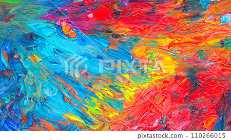 Abstract oil painting close-up Abstract oil painting close-up 110266015