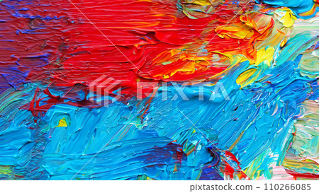 Abstract oil painting close-up 110266085