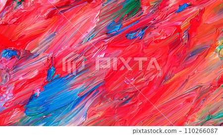 Abstract oil painting close-up 110266087