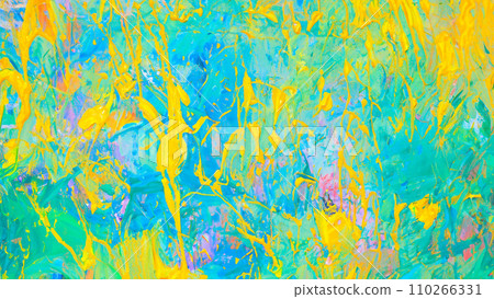 Abstract oil painting close-up 110266331