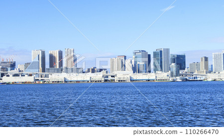 Tokyo Port seen from Toyosu 110266470