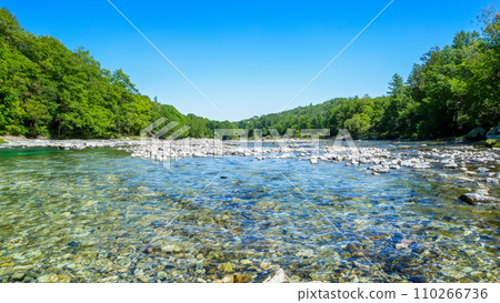 A beautiful clear river 110266736