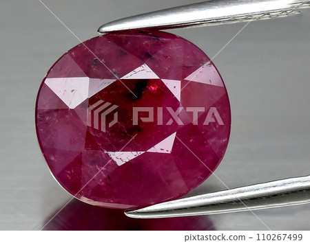 natural red ruby gem on the background natural red ruby gem on the background 110267499