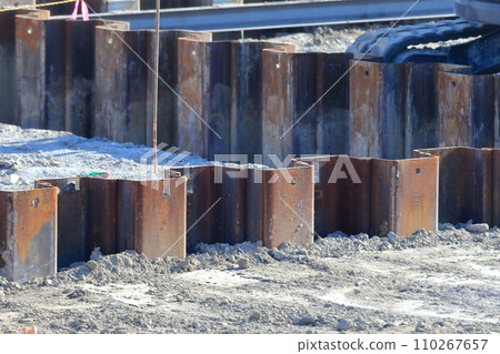 Finished Yamatome sheet pile (steel sheet pile) Finished Yamatome sheet pile (steel sheet pile) 110267657