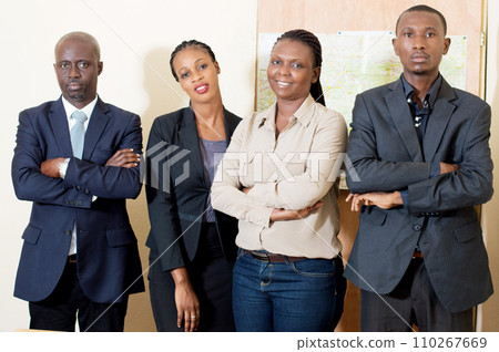 Portrait of confident business team in office 110267669