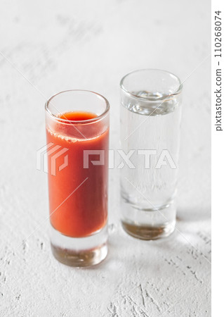 Sangrita cocktail shots Sangrita cocktail shots 110268074