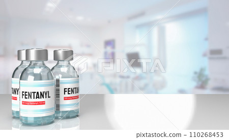 The fentanyl for medicine or drug concept 3d rendering. 110268453