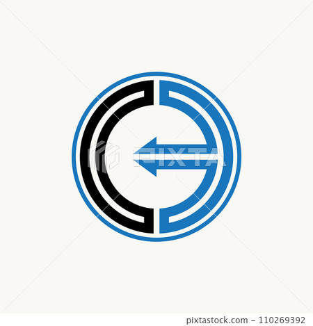 Logo design graphic concept creative premium vector stock unique initial letter CE or EC font line circle arrow Related to monogram typoraphy branding Logo design graphic concept creative premium vector stock unique initial letter CE or EC font line circle arrow Related to monogram typoraphy branding 110269392