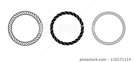 Rope frame set. Round cord borders collection. Circle rope wreath loop pack. Chain, braid, plait border bundle. Circular design elements for banner, poster, leaflet, brochure. Vector decorative frames Rope frame set. Round cord borders collection. Circle rope wreath loop pack. Chain, braid, plait border bundle. Circular design elements for banner, poster, leaflet, brochure. Vector decorative frames 110271114