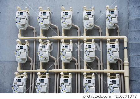 Gas meter of apartment house 110271378