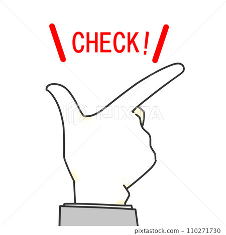 Finger icon reminding you to check 110271730