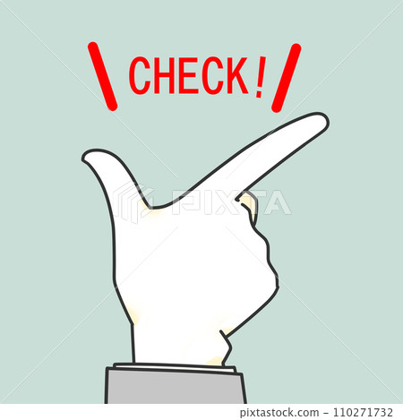 Finger icon reminding you to check 110271732