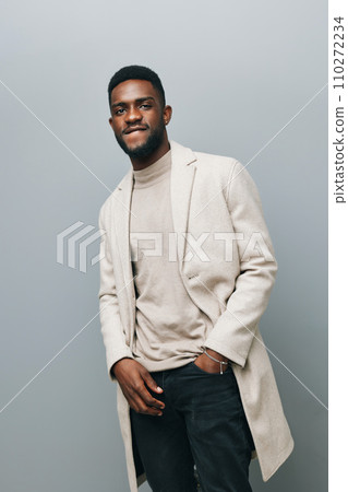 emotion man corporate african smiling young black american confident smile portrait happy 110272234