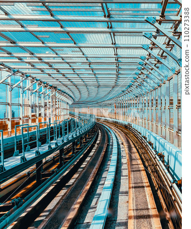View of Tokyo from the automated monorail 110273388